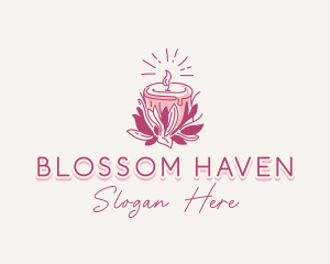 Floral - Candle Light Floral logo design