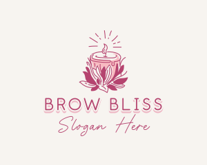 Candle Light Floral logo design