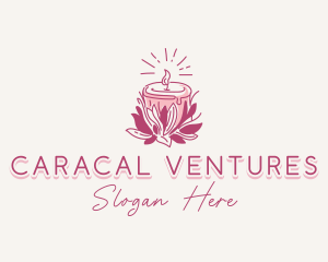 Candle Light Floral logo design