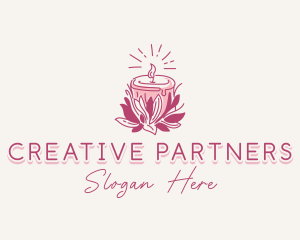 Candle Light Floral logo design