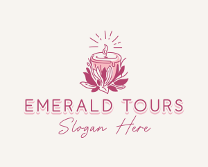 Candle Light Floral logo design