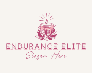 Candle Light Floral logo design