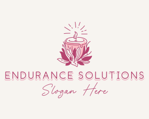 Candle Light Floral logo design