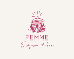 Candle Light Floral logo design