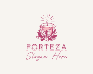 Candle Light Floral logo design