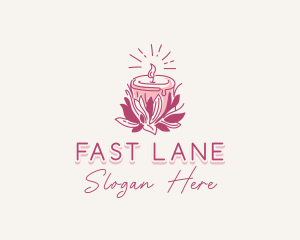 Candle Light Floral logo design