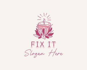 Candle Light Floral logo design