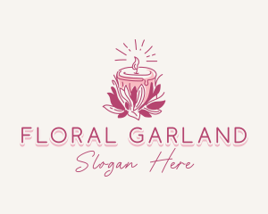 Candle Light Floral logo design