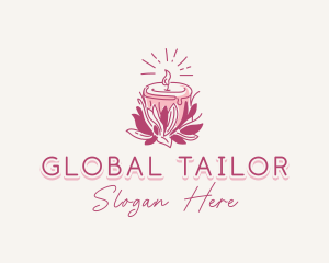 Candle Light Floral logo design