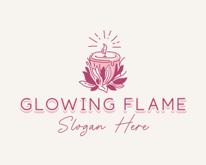 Candle - Candle Light Floral logo design