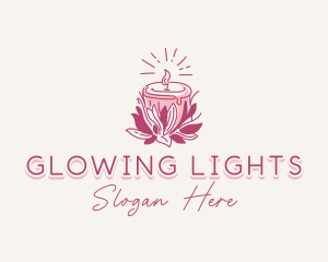 Candle Light Floral logo design