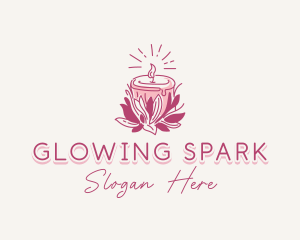 Candle Light Floral logo design