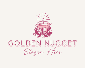 Candle Light Floral logo design