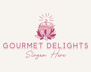 Candle Light Floral logo design