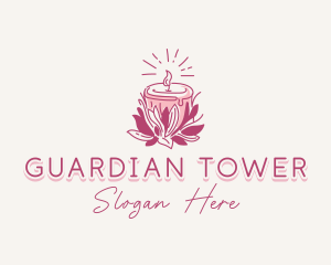 Candle Light Floral logo design