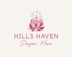 Candle Light Floral logo design