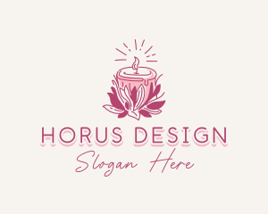 Candle Light Floral logo design