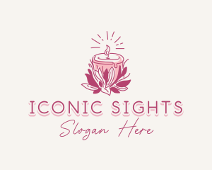 Candle Light Floral logo design