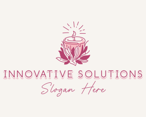 Candle Light Floral logo design