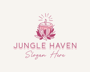 Candle Light Floral logo design