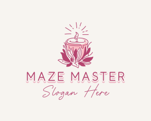 Candle Light Floral logo design