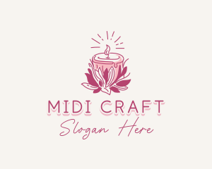 Candle Light Floral logo design