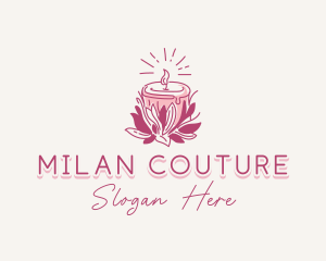 Candle Light Floral logo design