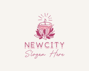 Candle Light Floral logo design