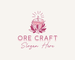 Candle Light Floral logo design