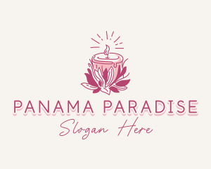 Candle Light Floral logo design