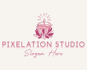 Candle Light Floral logo design