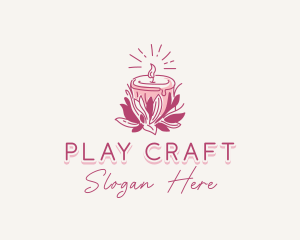 Candle Light Floral logo design