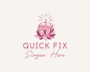 Candle Light Floral logo design