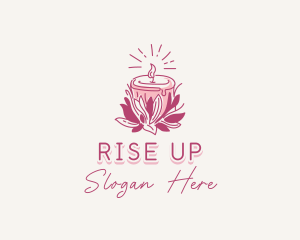 Candle Light Floral logo design