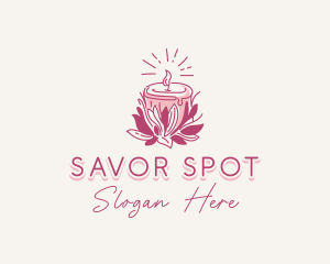 Candle Light Floral logo design