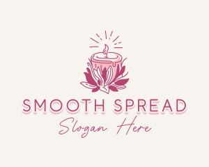 Candle Light Floral logo design