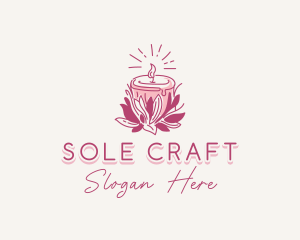 Candle Light Floral logo design