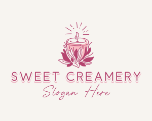 Candle Light Floral logo design