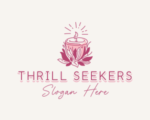 Candle Light Floral logo design