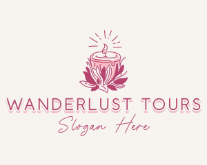 Candle Light Floral logo design