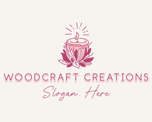 Candle Light Floral logo design