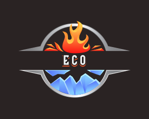  Fire Ice Exhaust HVAC Logo