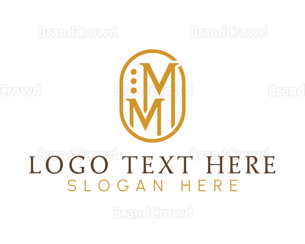 Elegant Creative Company Letter MM Logo