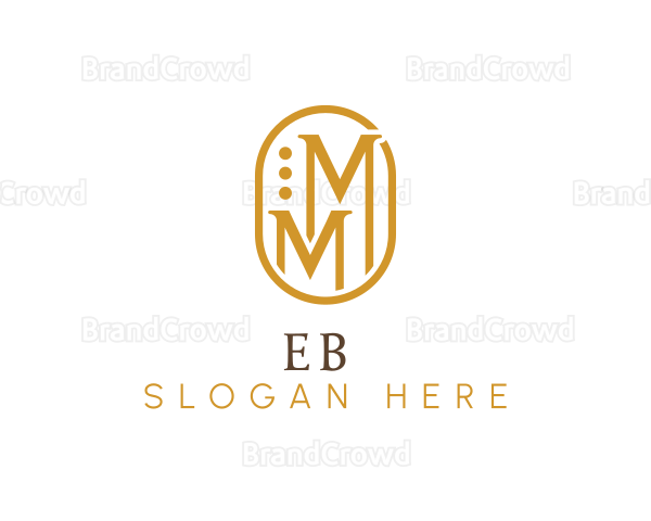 Elegant Creative Company Letter MM Logo