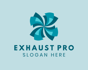 Exhaust - Exhaust Ventilation Propeller logo design