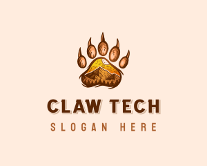 Mountain Bear Paw logo design