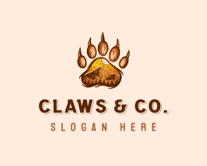 Mountain Bear Paw logo design