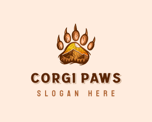 Mountain Bear Paw logo design