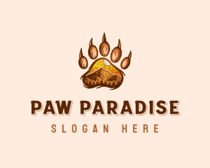 Mountain Bear Paw logo design