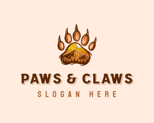 Mountain Bear Paw logo design